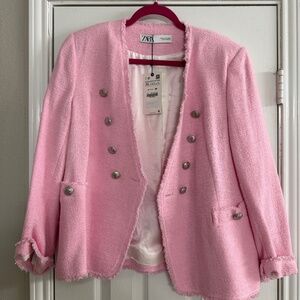 Zara pink blazer